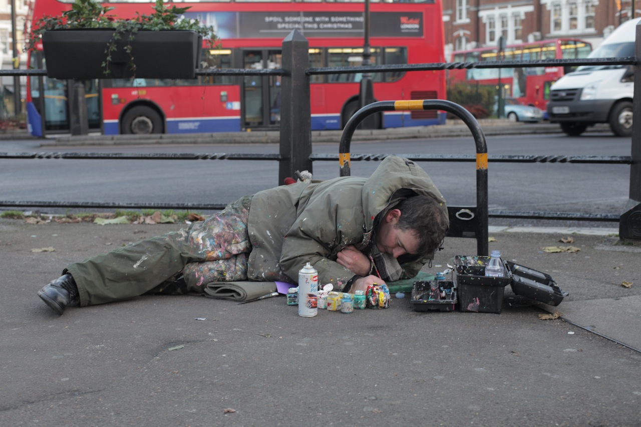 Op de roundabout in Muswell Hill in Londen hangt nu een Gouden Randje