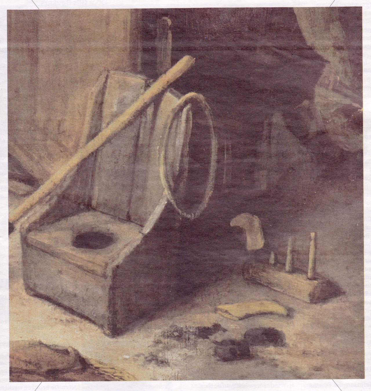 Detail schilderij